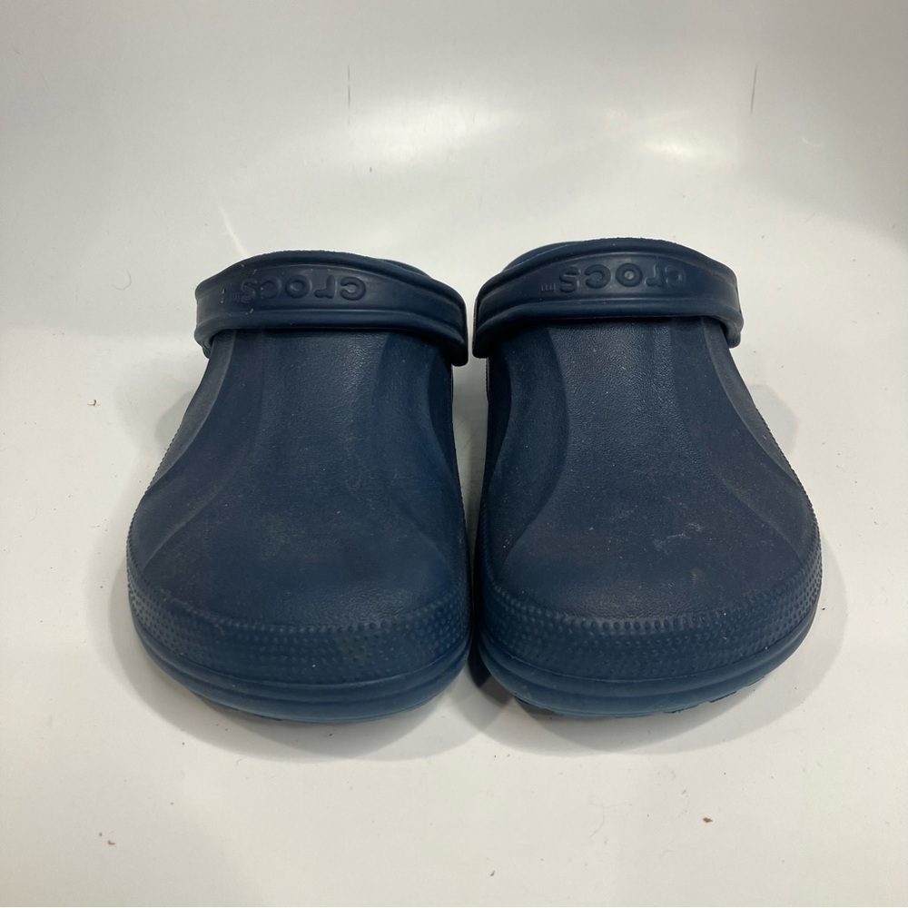 Crocs Solid Clogs Navy Blue Unisex Sizing - image 2